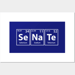 Senate (Se-Na-Te) Periodic Elements Spelling Posters and Art